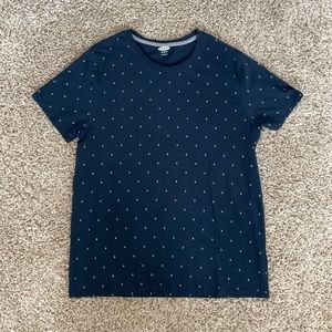 Old Navy Anchor Print Blue Medium T-shirt
